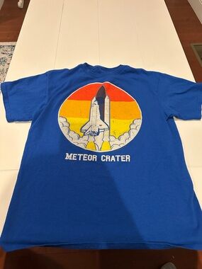 Blue 'Meteor Crater' Kids Short-Sleeve Graphic Tee